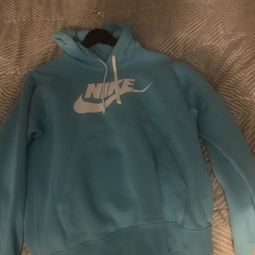 Baby blue Nike hoodie new without tags